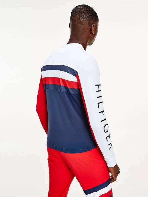 Tommy Hilfiger Rossignol Long Sleeve Base Layer Moški Majice Bela | TH645RVL