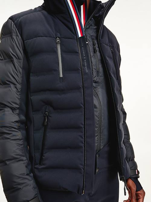 Tommy Hilfiger Rossignol Padded Contrast Ski Moški Jakne Črna | TH479CBA