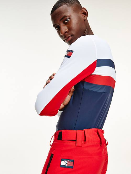 Tommy Hilfiger Rossignol Signature Detail Stretch Ski Moški Hlače Rdeča | TH038KZW