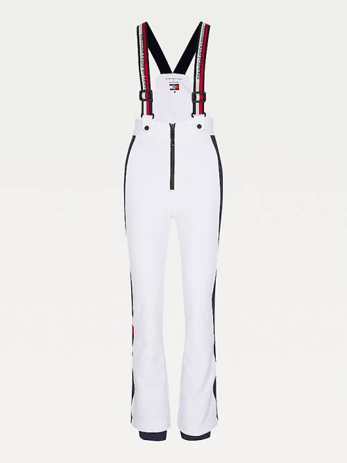 Tommy Hilfiger Rossignol Ski Dungarees Ženske Obleke Bela | TH260SYQ