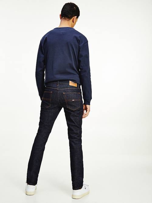 Tommy Hilfiger Scanton Recycled Cotton Slim Fit Moški Kavbojke Denim | TH970HJD