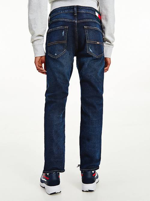 Tommy Hilfiger Scanton Slim Distressed Faded Moški Kavbojke Denim | TH148JGU