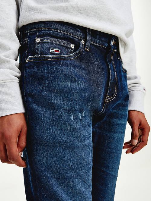 Tommy Hilfiger Scanton Slim Distressed Faded Moški Kavbojke Denim | TH148JGU