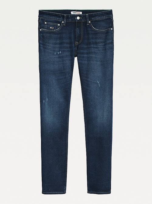 Tommy Hilfiger Scanton Slim Distressed Faded Moški Kavbojke Denim | TH148JGU