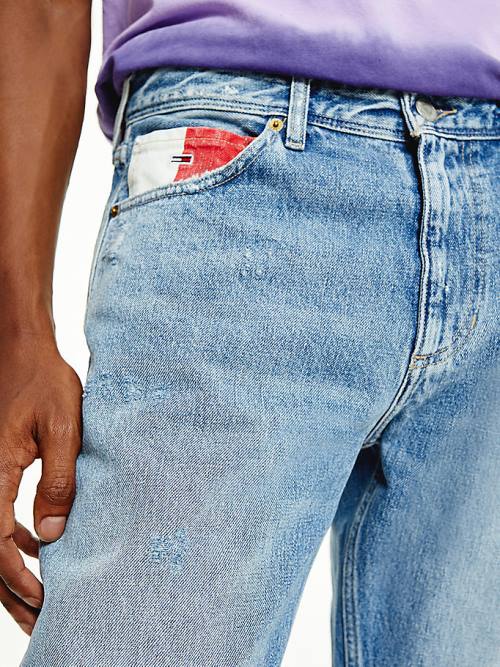 Tommy Hilfiger Scanton Slim Distressed Hemp Moški Kavbojke Denim | TH167EPJ