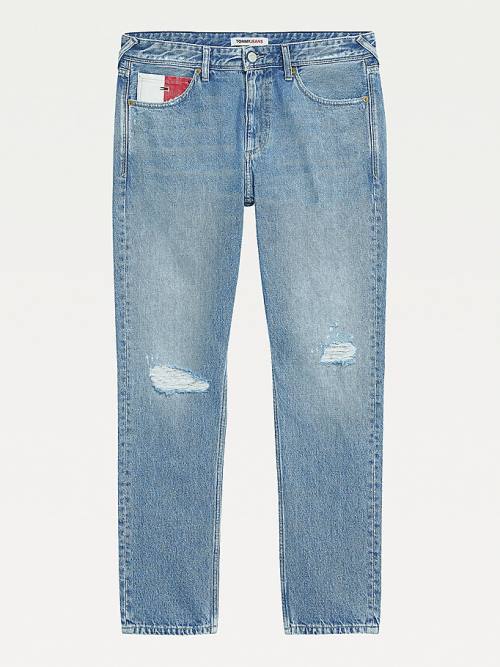 Tommy Hilfiger Scanton Slim Distressed Hemp Moški Kavbojke Denim | TH167EPJ