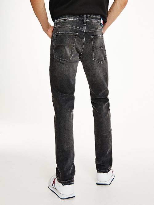 Tommy Hilfiger Scanton Slim Faded Black Moški Kavbojke Denim | TH251EBV