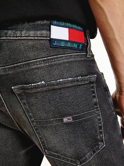 Tommy Hilfiger Scanton Slim Faded Black Moški Kavbojke Denim | TH251EBV