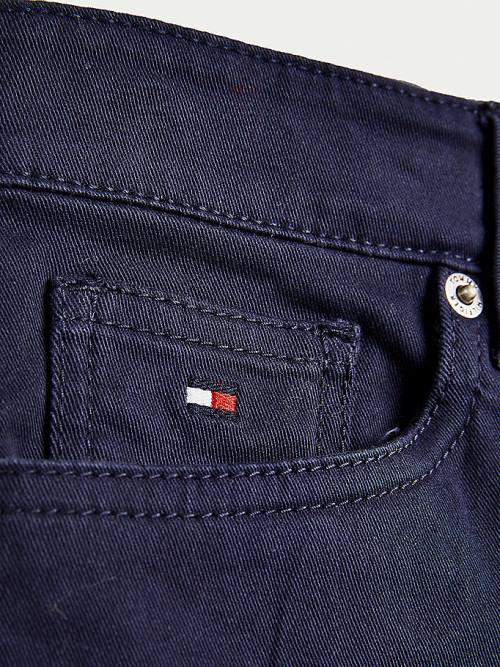 Tommy Hilfiger Scanton Slim Fantje Hlače Modra | TH431VUO