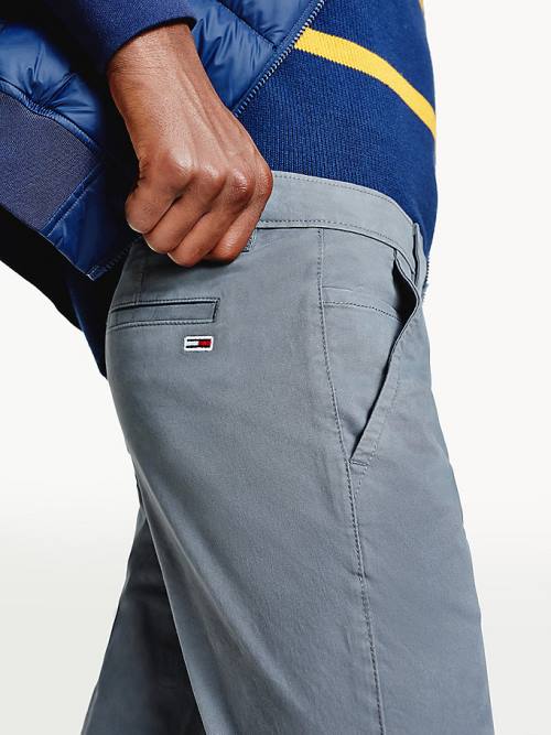 Tommy Hilfiger Scanton Slim Fit Chinos Moški Hlače Siva | TH390JNK