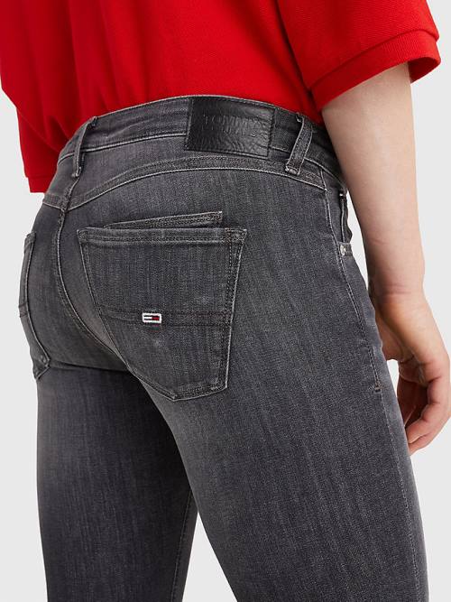 Tommy Hilfiger Scarlett Low Rise Skinny Black Ankle Ženske Kavbojke Denim | TH965WGE