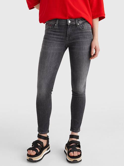 Tommy Hilfiger Scarlett Low Rise Skinny Black Ankle Ženske Kavbojke Denim | TH965WGE