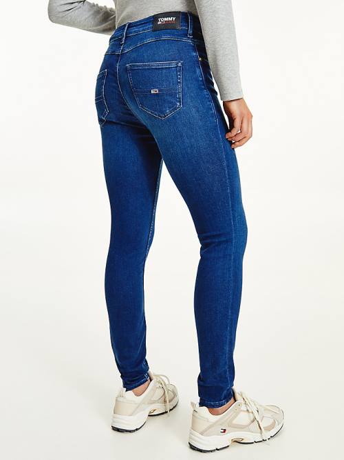 Tommy Hilfiger Shape Mid Rise Skinny Faded Ženske Kavbojke Denim | TH295ILJ