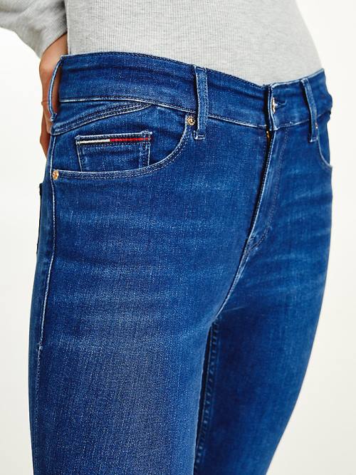 Tommy Hilfiger Shape Mid Rise Skinny Faded Ženske Kavbojke Denim | TH295ILJ