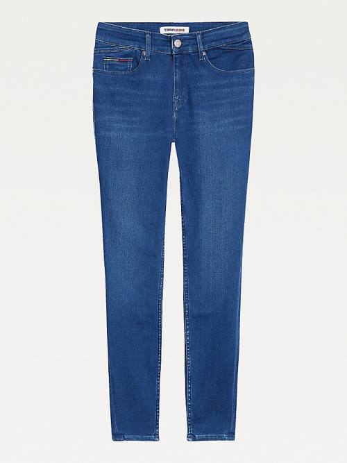 Tommy Hilfiger Shape Mid Rise Skinny Faded Ženske Kavbojke Denim | TH295ILJ