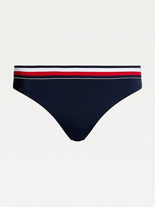 Tommy Hilfiger Signature Bikini Bottoms Ženske Kopalke Modra | TH172JVL