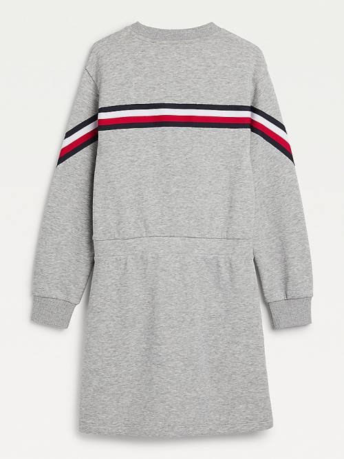 Tommy Hilfiger Signature Sweatshirt Dekleta Obleke Siva | TH348FHG