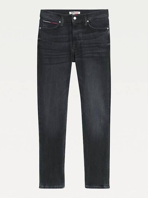 Tommy Hilfiger Simon Skinny Distressed Black Moški Kavbojke Denim | TH063JED