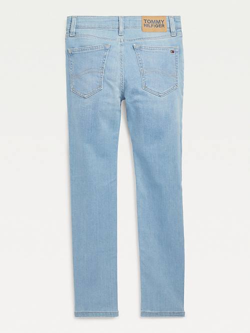 Tommy Hilfiger Simon Skinny Faded Fantje Kavbojke Denim | TH357BYS