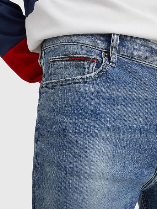 Tommy Hilfiger Simon Skinny Faded Moški Kavbojke Denim | TH356AOM