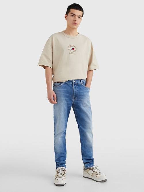 Tommy Hilfiger Simon Skinny Moški Kavbojke Denim | TH679HJA