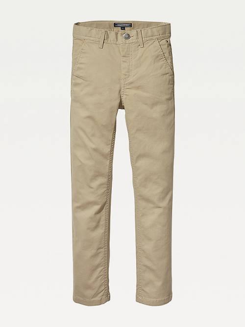 Tommy Hilfiger Slim Fit Chinos Dekleta Hlače Kaki | TH607LJT