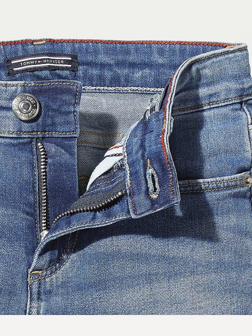 Tommy Hilfiger Slim Fit Dekleta Kavbojke Denim | TH042LNV