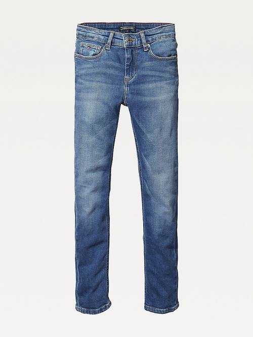 Tommy Hilfiger Slim Fit Dekleta Kavbojke Denim | TH042LNV