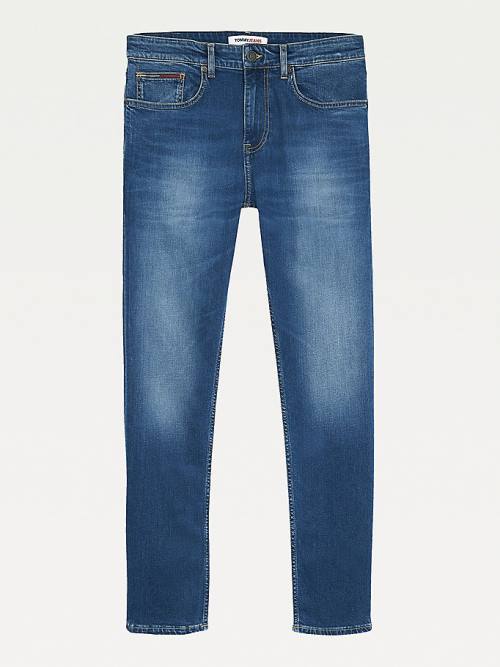 Tommy Hilfiger Slim Tapered Fit Faded Moški Kavbojke Denim | TH175TNU