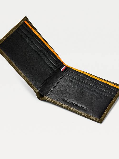 Tommy Hilfiger Small Leather Card Holder Moški Denarnice Zelena | TH056BGC