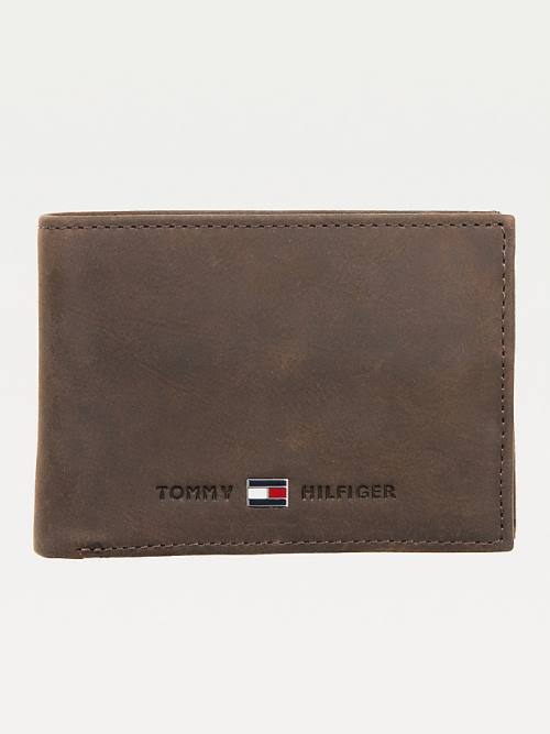 Tommy Hilfiger Small Leather Moški Denarnice Rjav | TH702SAF