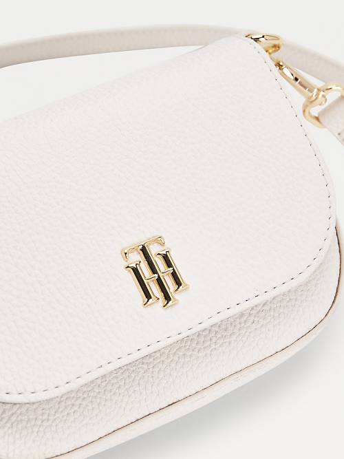 Tommy Hilfiger Small Monogram Crossover Ženske Torbice Bela | TH027DXI