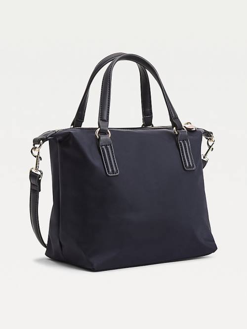 Tommy Hilfiger Small Recycled Tote Ženske Torbice Modra | TH387ZKD