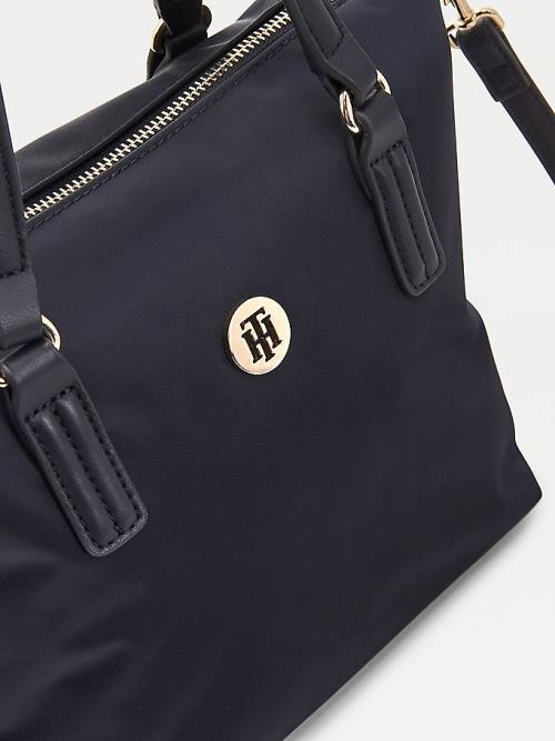 Tommy Hilfiger Small Recycled Tote Ženske Torbice Modra | TH387ZKD