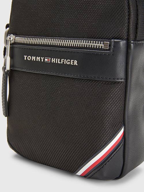 Tommy Hilfiger Small Reporter Moški Torbice Črna | TH746HVX