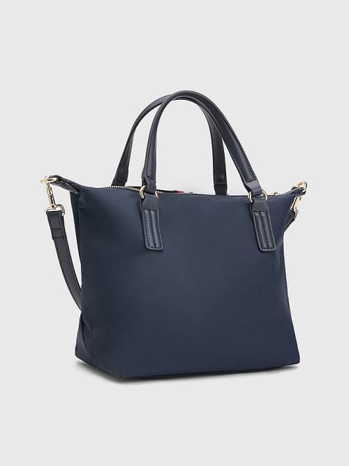 Tommy Hilfiger Small Signature Tote Ženske Torbice Modra | TH021LWS