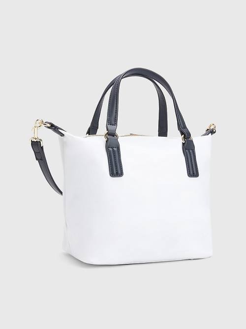 Tommy Hilfiger Small Signature Tote Ženske Torbice Bela | TH218WKO