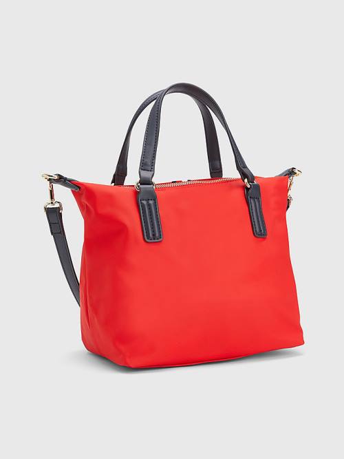 Tommy Hilfiger Small Signature Tote Ženske Torbice Rdeča | TH601AOL