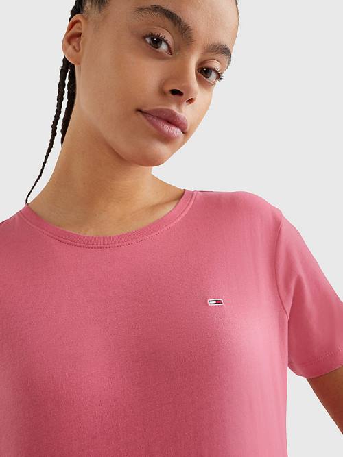 Tommy Hilfiger Soft Jersey Ženske Majice Rdeča | TH741MVH