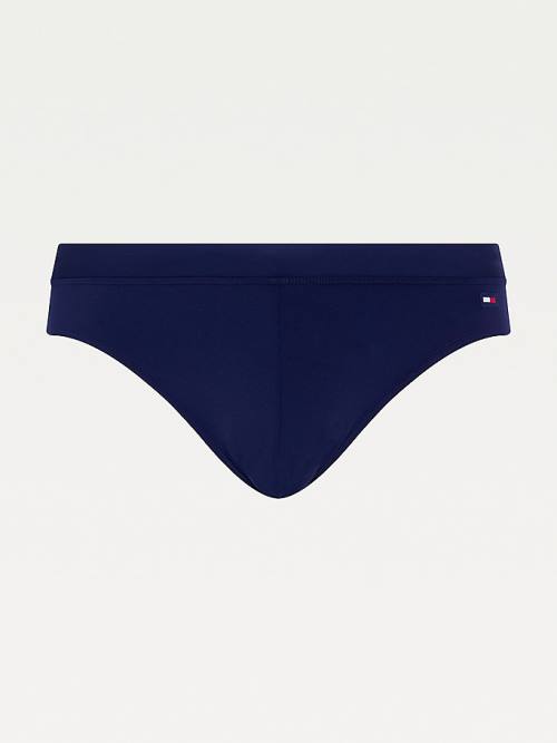 Tommy Hilfiger Solid Colour Briefs Moški Kopalke Modra | TH258NHY