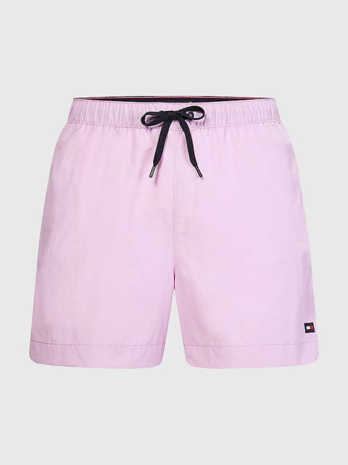 Tommy Hilfiger Solid Mid Length Shorts Moški Kopalke Vijolična | TH681RWB