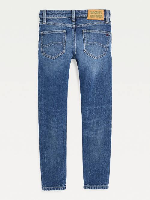 Tommy Hilfiger Spencer Slim Faded Recycled Fantje Kavbojke Denim | TH186BLR