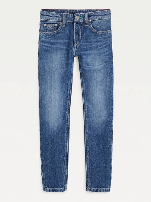 Tommy Hilfiger Spencer Slim Faded Recycled Fantje Kavbojke Denim | TH186BLR