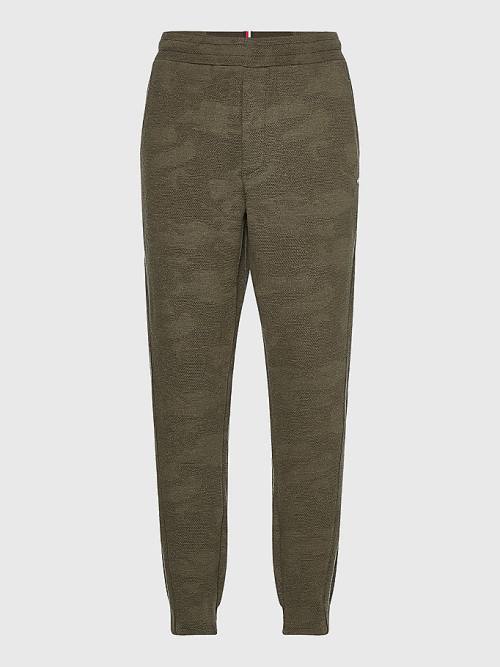 Tommy Hilfiger Sport Camo Print Joggers Moški Hlače Kaki | TH380GCL