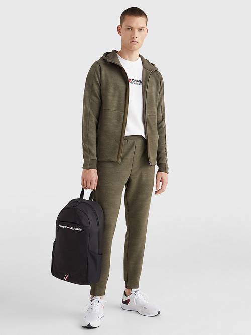 Tommy Hilfiger Sport Camo Zip-Thru Moški Pulover s kapuco Kaki | TH902VQE