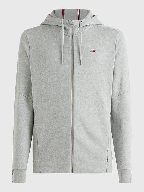 Tommy Hilfiger Sport Essential Organic Cotton Logo Moški Pulover Siva | TH419FBZ