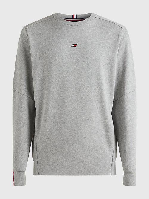 Tommy Hilfiger Sport Essential Organic Cotton Moški Pulover Siva | TH951CSO