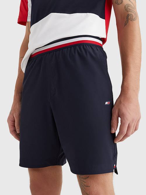 Tommy Hilfiger Sport Essential Performance Training Moški Kratke Hlače Modra | TH294ZXL