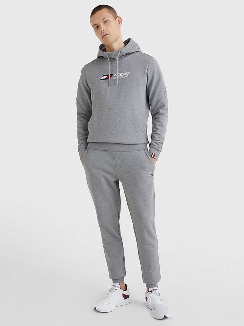 Tommy Hilfiger Sport Essential TH Cool Joggers Moški Hlače Siva | TH639VJE