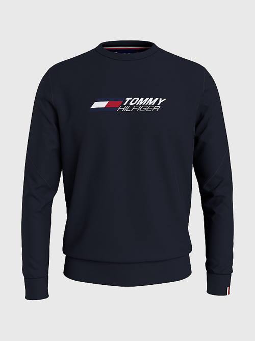 Tommy Hilfiger Sport Essential TH Cool Moški Pulover Modra | TH185LMS